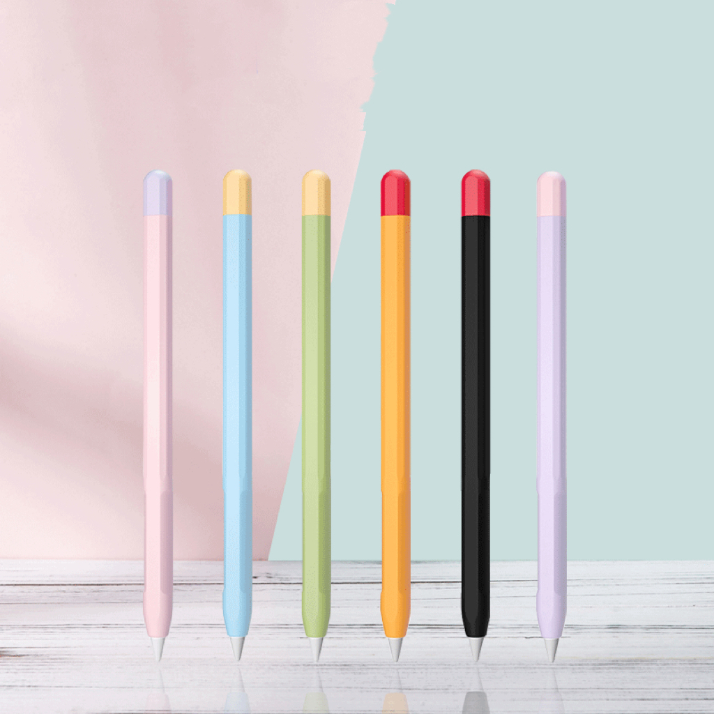 Capa Case de Proteção de Silicone Para Apple Pencil 2 Geração Tampa Com Duas Cor