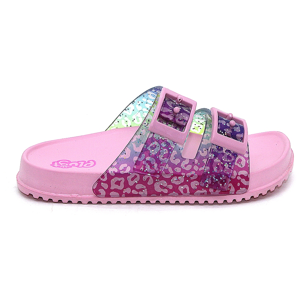 Chinelo Birken Sandália Infantil Slide Birken EVA Fivelas Confortável Animal Print