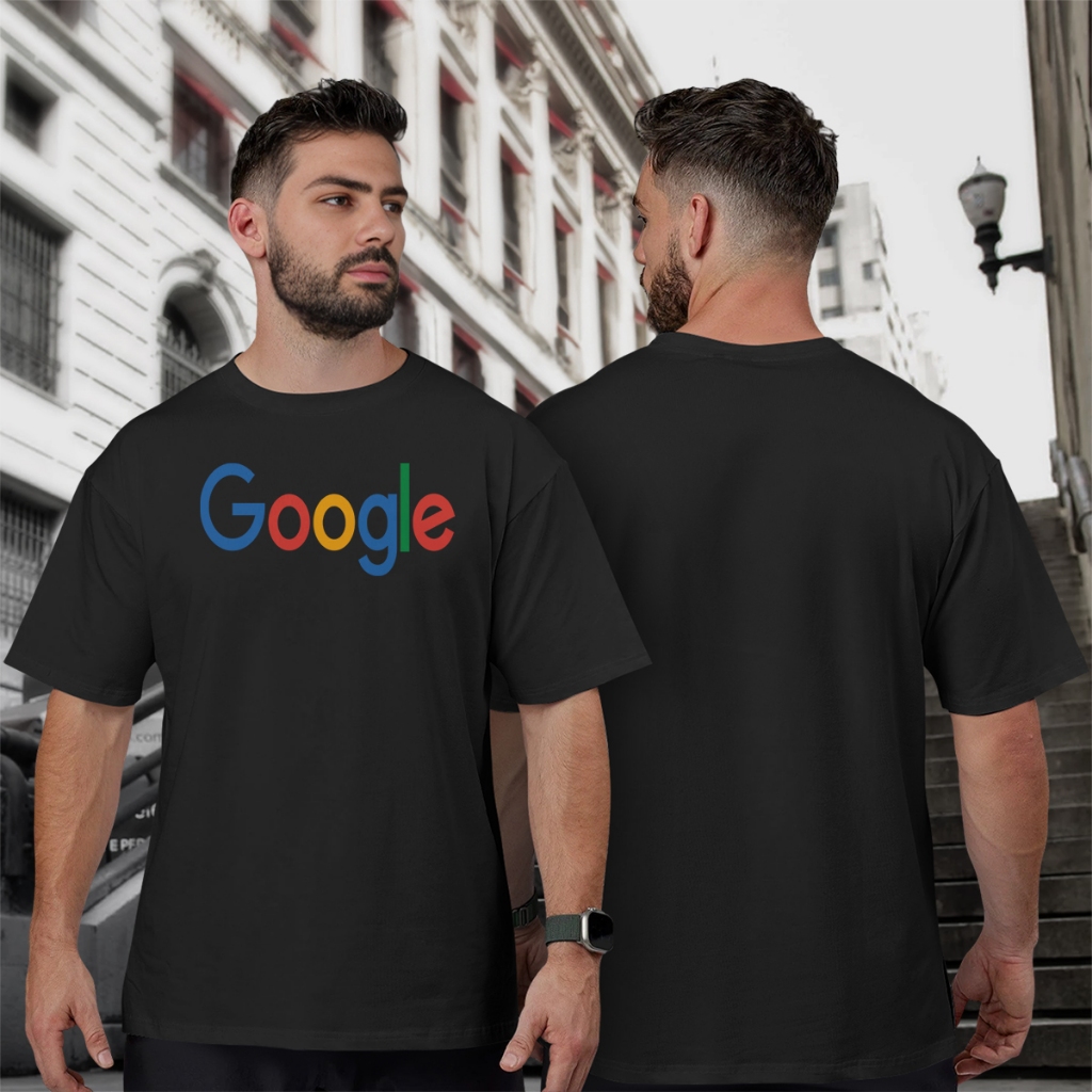Camiseta Masculina E Feminina Camisa Do Google De Algodão