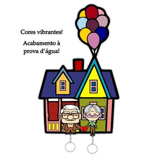 Porta Chaves Up Altas Aventuras Magnético Divertido Criativo Pequeno Chaveiro de Parede MDF