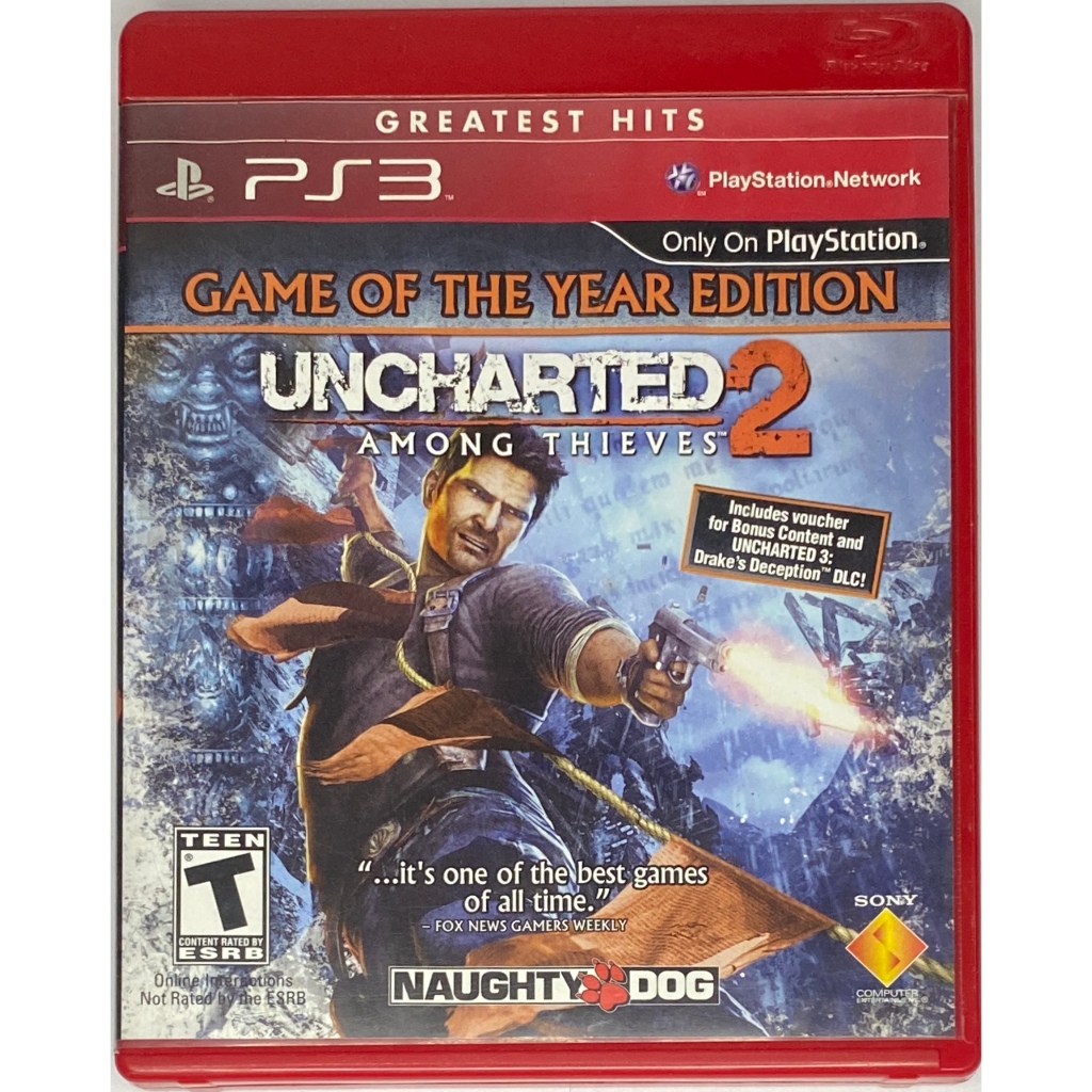 Uncharted 2 Among Thieves - Greatest Hits - PS3 - Mídia Física - Original