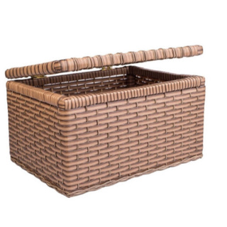 Baú Cesto Caixa Organizadora Fibra Sintética 40x32x23 - Baú nº 4 WM's Artesanatos em Oferta na Shopee