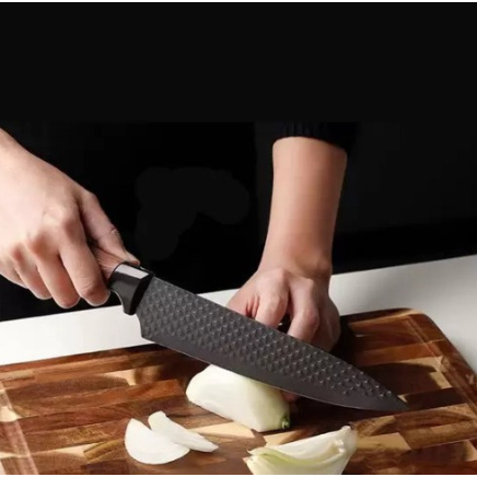 Conjunto De Facas Inox 6/9 Peças Antiaderente Com Cabo Reforçado Descascador E Tesoura Cozinha