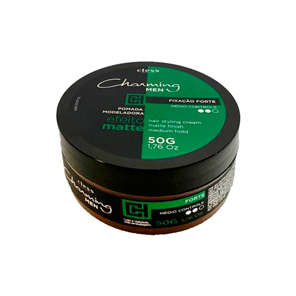Pomada Modeladora Para Cabelo Forte Cless Charming - 50gr