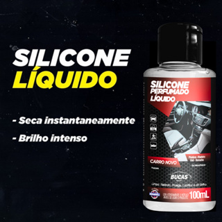 Silicone Líquido com Cheiro de Carro Novo - NÃO ENGORDURA 100ML RodaBrill em Oferta na Shopee