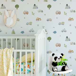 Adesivos de Parede Carrinhos Aquarela - Caminhões, Montanhas, Árvores e Ramos em Oferta na Shopee