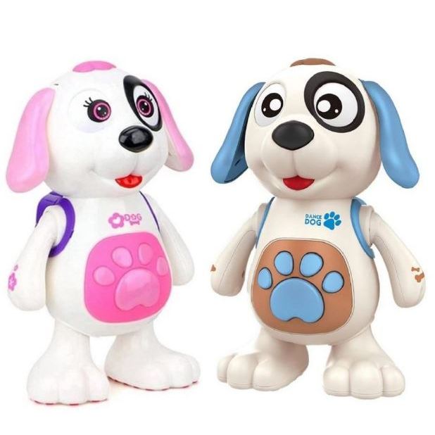 Brinquedo Cachorro Dançarino / Pula / Late / Luzes Coloridas