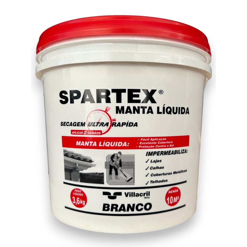 Tinta Borracha Líquida Manta Liquida PROTEÇÃO Total Contra Infiltração 3.6kg