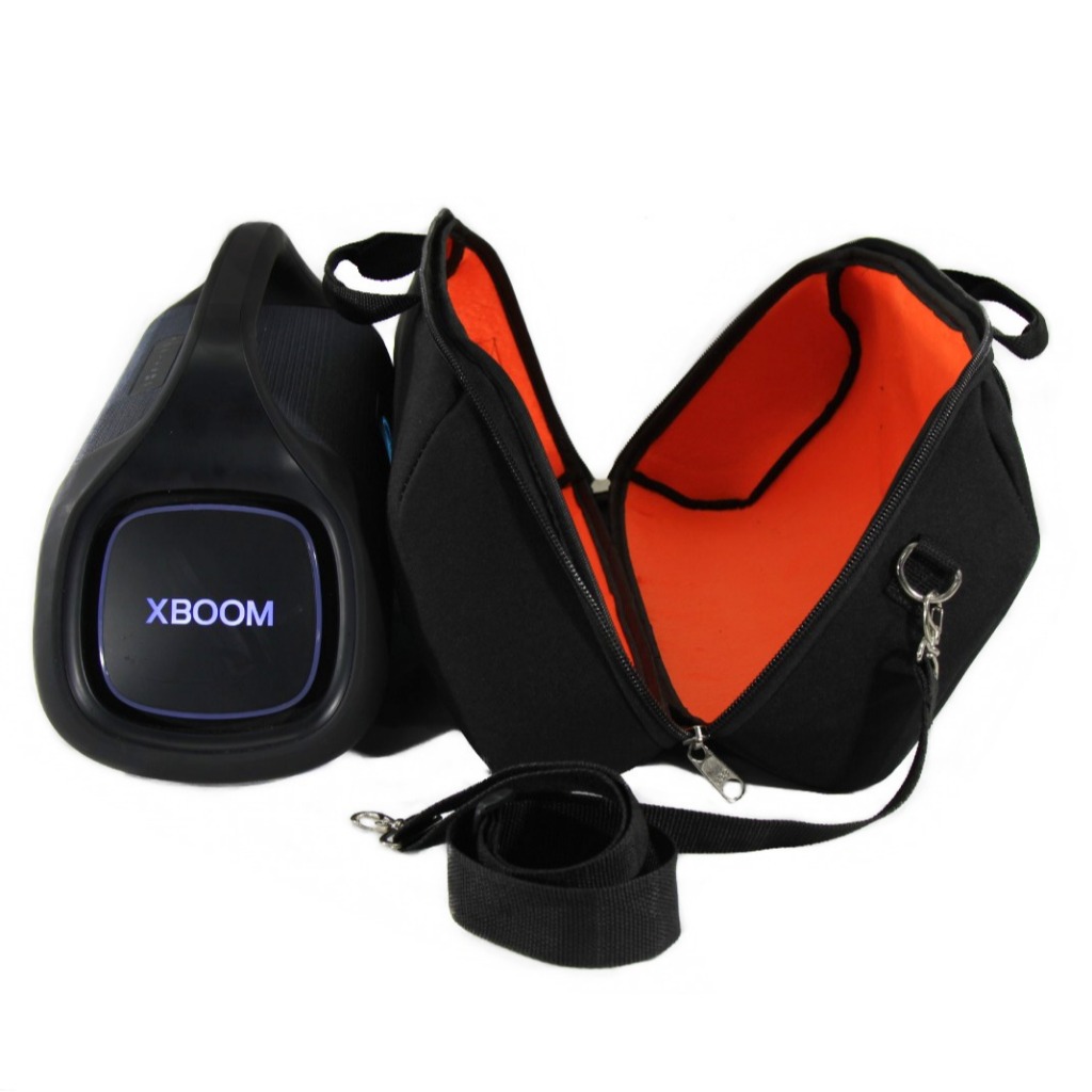 Bolsa LG Xboom Go Xg9 Com Bolso Preto Nova/ A Prova D'agua Impermeável Envio Já