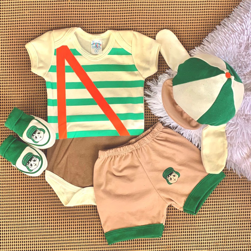kit bebê chavês, mêsversário, temáticos 100% algodão