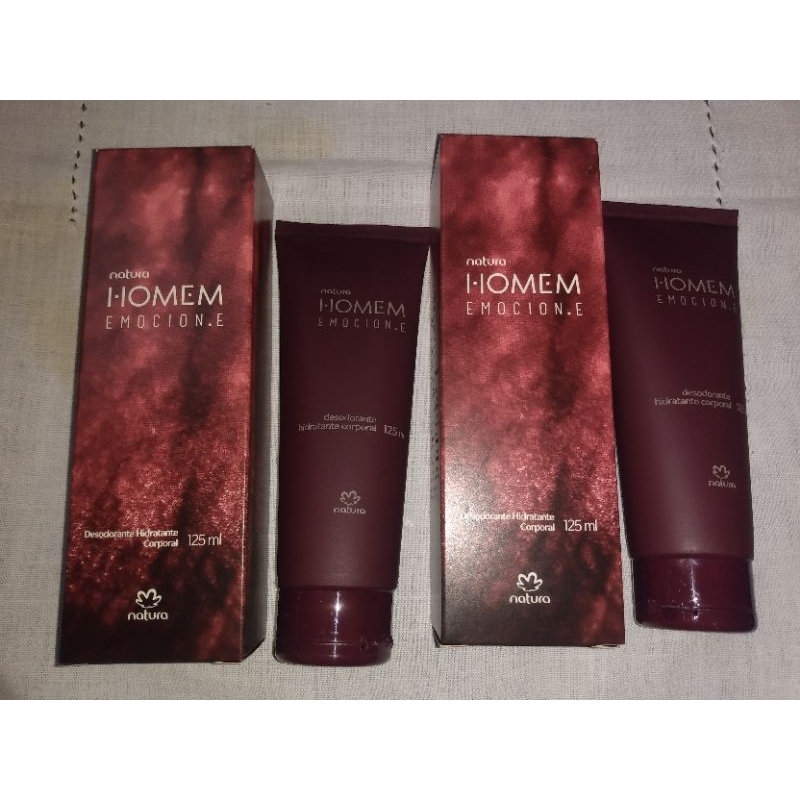 Kit 2 Hidratantes Natura Homem Emocione 125ml