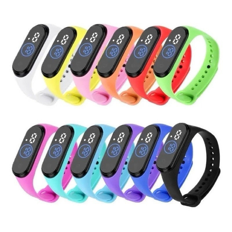 KIT30/ 35/40/45 Relógios m4 Revenda Atacado Digital Aprova Agua Led m4 em Oferta na Shopee