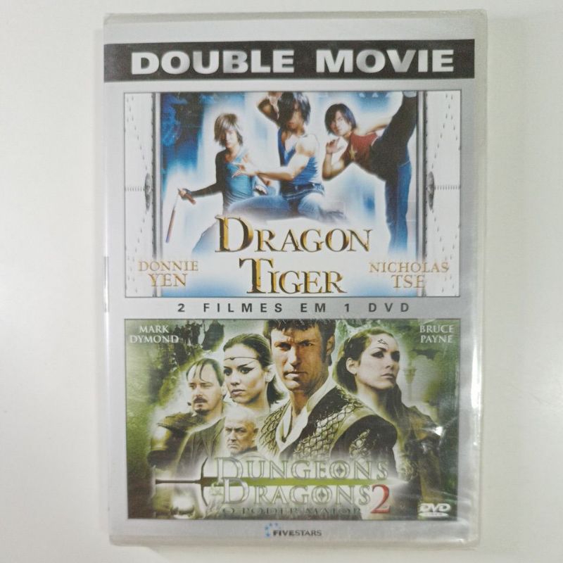 Dvd Dragon Tiger + Dungeons e Dragons 2 - Novo Lacrado - Double Movie 2 Filmes em 1 Dvd