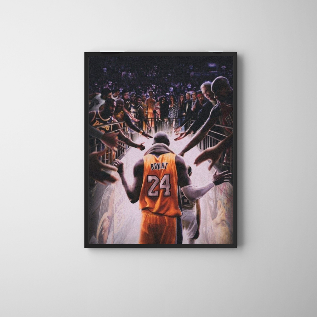 Placa decorativa - Kobe Bryant - Los Angeles Lakers - Basquete - Lenda - Idolo - Black Mamba - NBA - Quadro decorativo