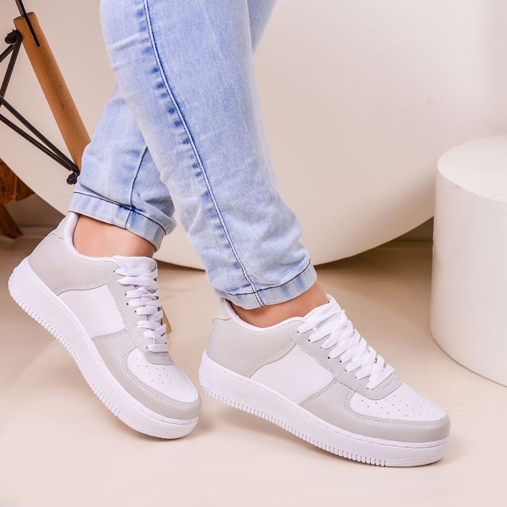Tênis Feminino Casual Estiloso Urbano Street Versátil Blogueira Macio Leve Envio Imediato em Oferta na Shopee