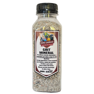 Areia para Pássaros com casca de ovo e carvão vegetal 400g - Grit Mineral em Oferta na Shopee