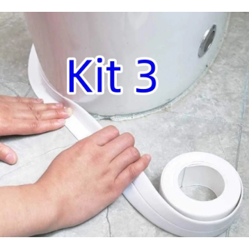 Kit De 1/2/3 Fita Selante De Pvc À Prova D 'Água Para Cozinha / Banheiro / Banheira em Oferta na Shopee