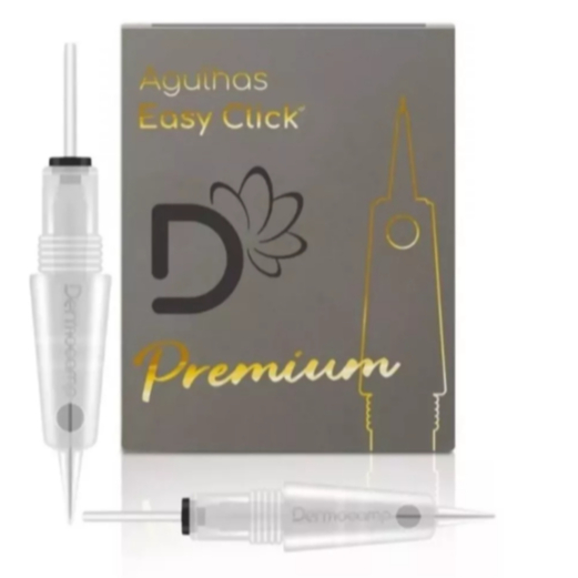 10 Agulhas Easyclick 1rl, 0,30mm Premium C/mola Dermocamp Anvisa em Oferta na Shopee