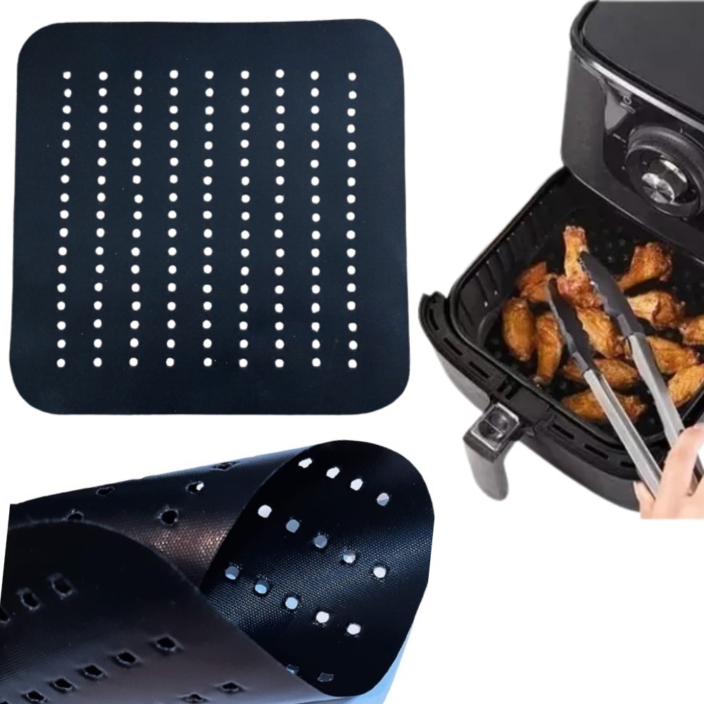 Tapete protetor folha de TEFLON para cesto Fritadeira Sem Óleo Air Fryer 8L, Mondial, - AFN-80-BI