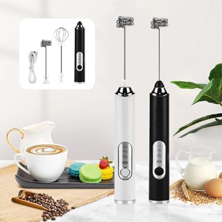 Batedor Misturador Mixer Elétrico para Bebidas Leite Café Clara portátil de Ovo 2 em 1