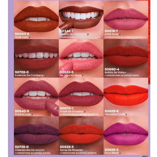 Batom Kiss Matte Avon Color Trend - Escolha sua Cor