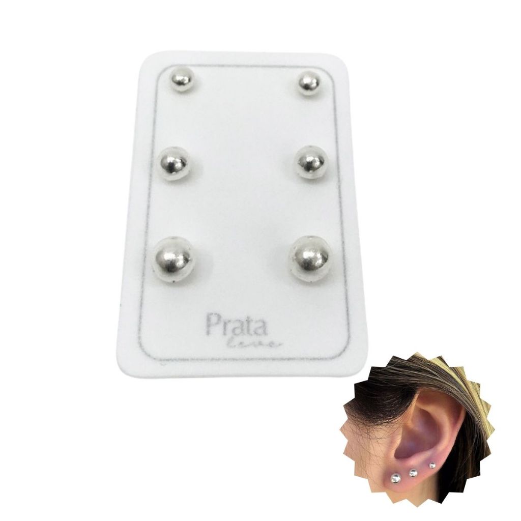 Brinco 3 Furos Argolas Prata: Onde Comprar | BuscaProdutos