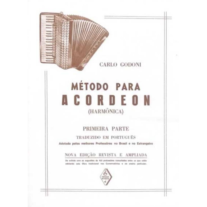 MÉTODO PARA ACORDEON PRIMEIRA PARTE -CARLO GODONI