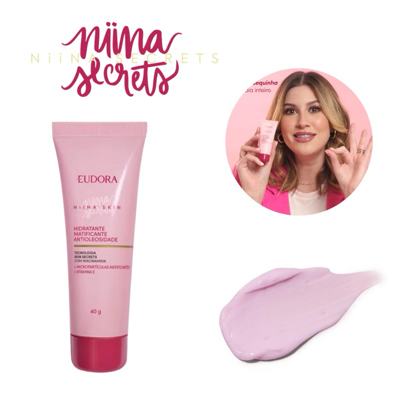 Hidratante Matificante Antioleosidade Niina Skin 40g em Oferta na Shopee