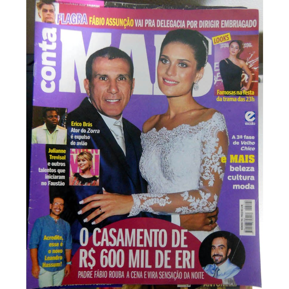 Revista Conta Mais nº 794 Eri Johnson Kelly Key Fábio Assunção Anitta 2016