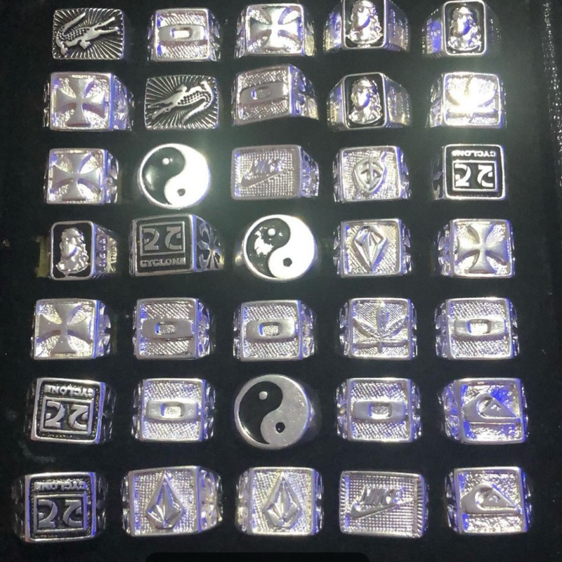 kit 6 dedeiras anel banhado prata 925 em Oferta na Shopee