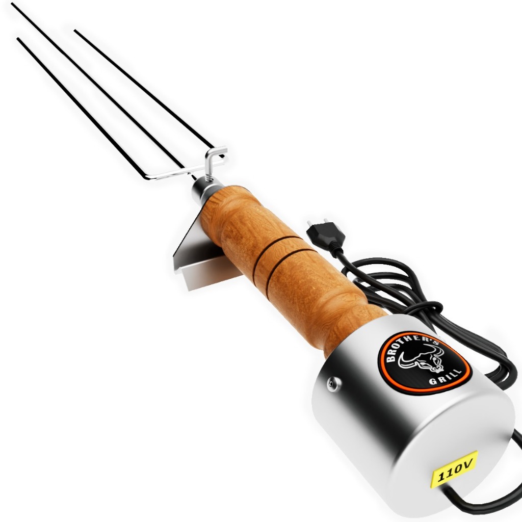 Espeto Giratório Elétrico Brothers Grill (linha econômica) em Oferta na Shopee