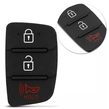 Capa Para Chave Controle Hb20 Hyundai 3 Botões Borracha Original HB 20
