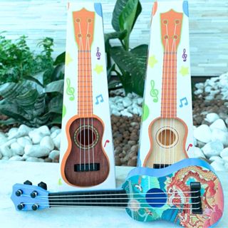 Mini Violão De Brinquedo Musical Infantil 4 Cordas Plástico Violãozinho Brinquedo 26cm Instrumentos em Oferta na Shopee