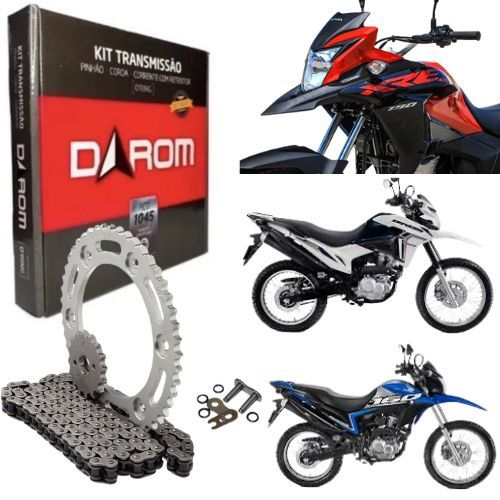 Kit Relação Bros 160 2016 a 2025 Corrente com Retentor XRE 190 2015 até 2025 em Oferta na Shopee