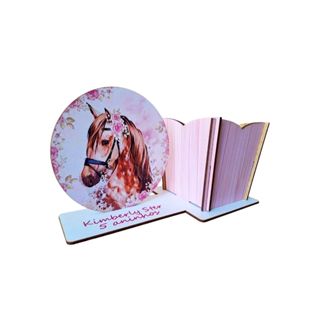 Lembrança centro de mesa porta lapis cavalo country rosa floral em mdfd adesivado personalizado aniversários em Oferta na Shopee