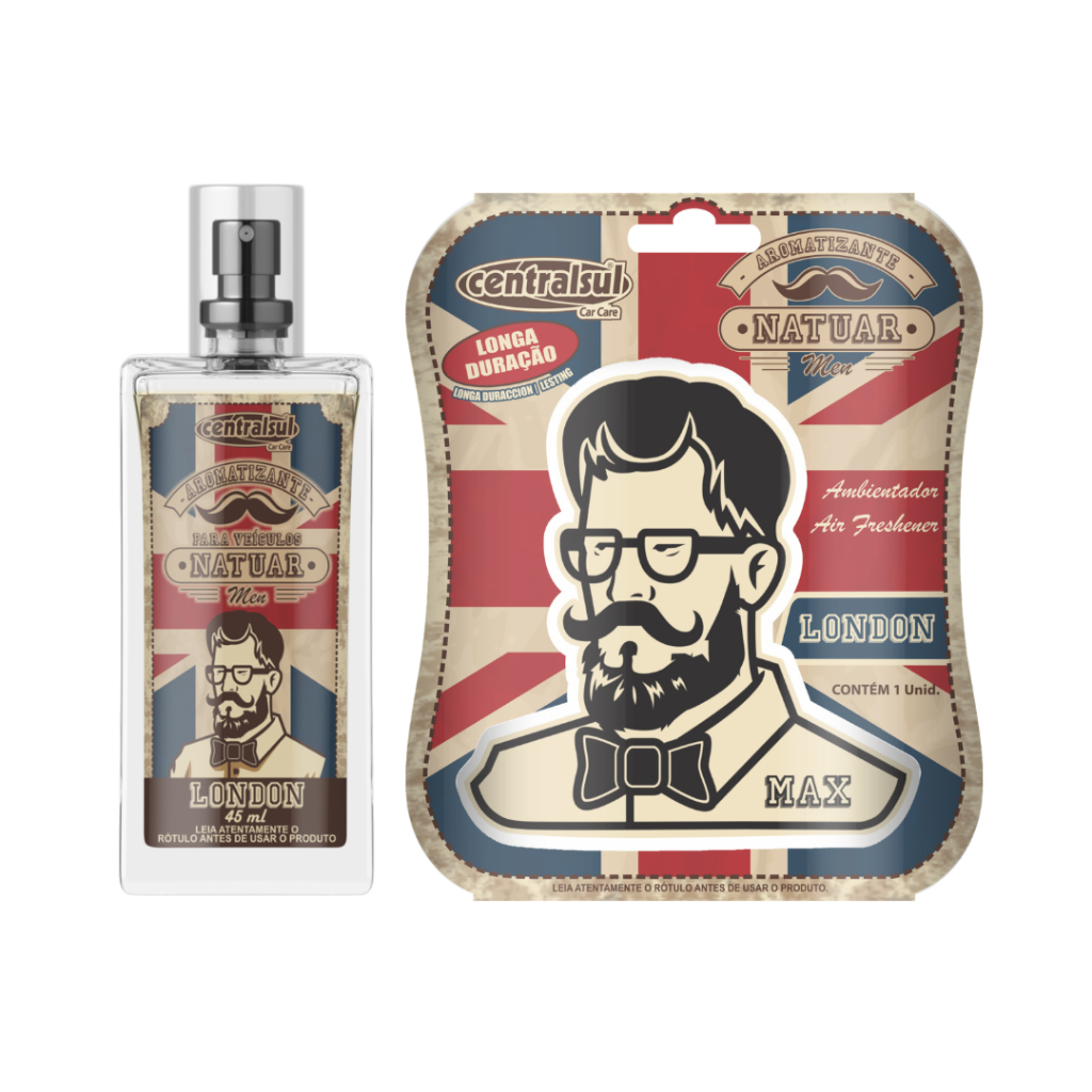 Kit 2 Aromatizante Natuar Men London Centralsul em Oferta na Shopee
