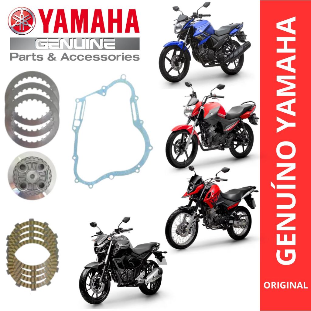 KIT EMBREAGEM ORIGINAL FACTOR CROSSER FAZER 150 2014 - 2025 S/CUBO