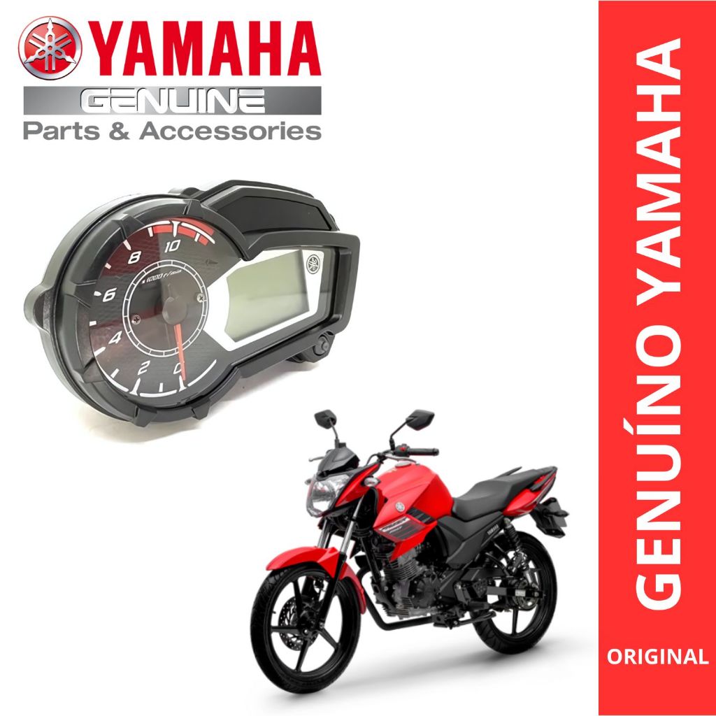 Velocímetro Medidor Digital Preto Yamaha Fazer 150 2016-2025 em Oferta na Shopee