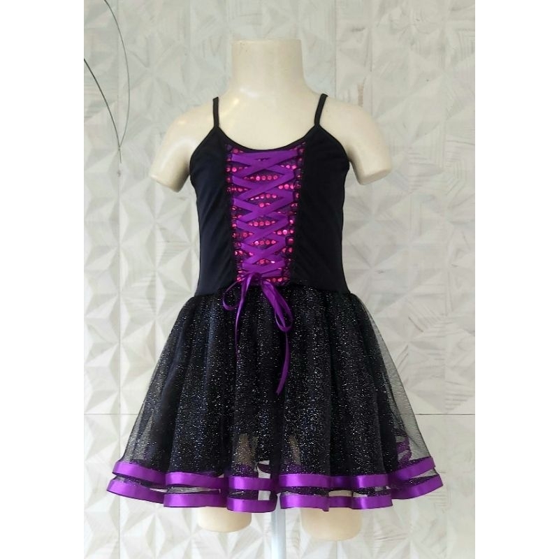 vestido, roupa, fantasia de bruxa infantil, ideal para halloween, dia das bruxas, cosplay,  carnaval. em Oferta na Shopee