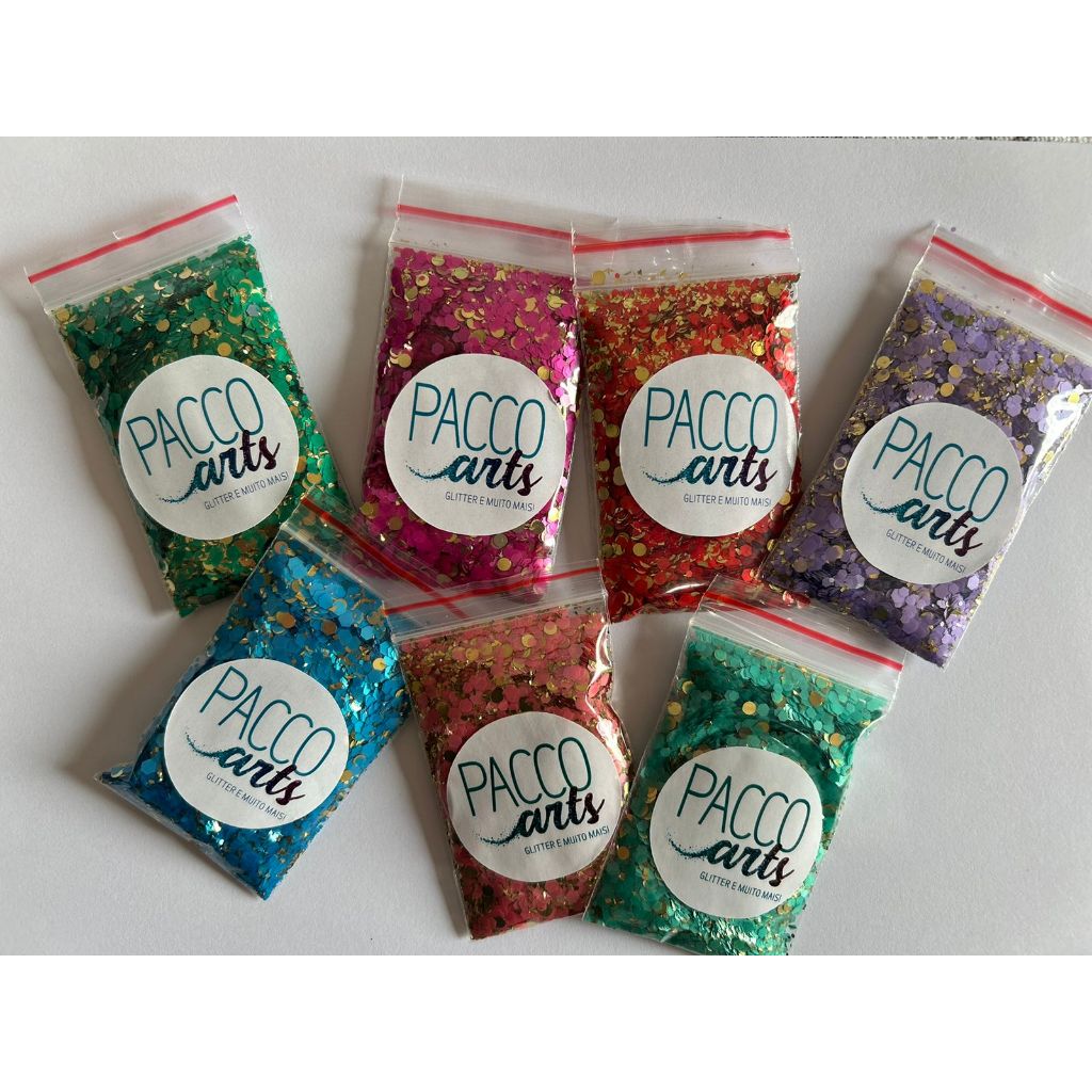 COLEÇÃO GOLD - 10 gramas de glitter flocado gold para resina epóxi, nail art e artesanato em geral em Oferta na Shopee