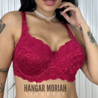 Kit 2 Sutiã Reforçado Luxo Renda Premium Conforto Lingerie Feminina Plus em Oferta na Shopee