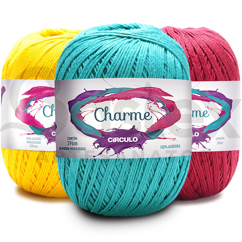 Fio Linha Charme Círculo Cores Lisas 150g em Oferta na Shopee