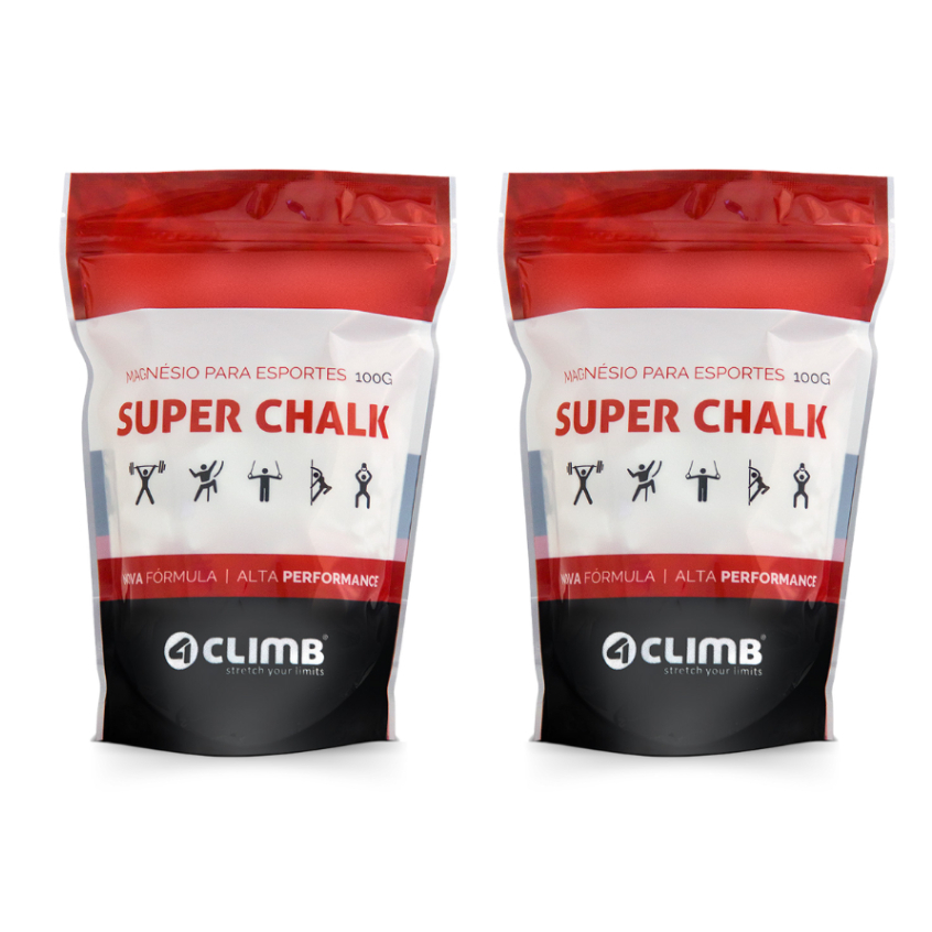 Kit 2 Unidades Magnésio em Pó Super Chalk 100g 4climb Crossfit e Escalada
