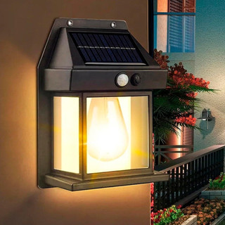 Luminaria Solar Com Sensor Luz De Parede 3 Modos De Iluminação, Luz Solar Impermeável, En…