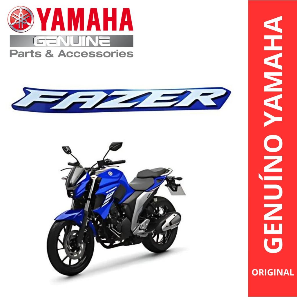 GRAFICO 3 ABA DO TANQUE ESQUERDA AZUL FZ25 FAZER 250 2023 ORIGINAL YAMAHA