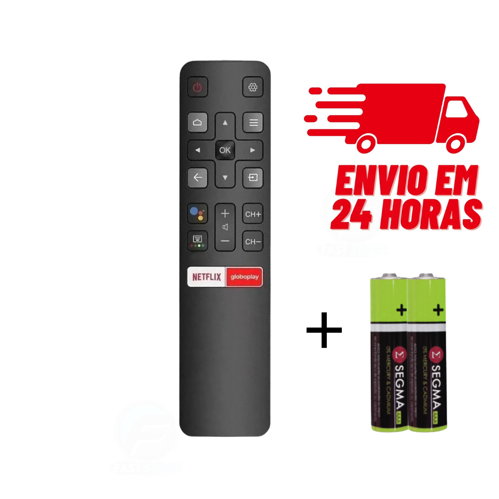 Controle Para Tv Semp Tcl 32S6500S 40S6500Fs 43S6500Fs