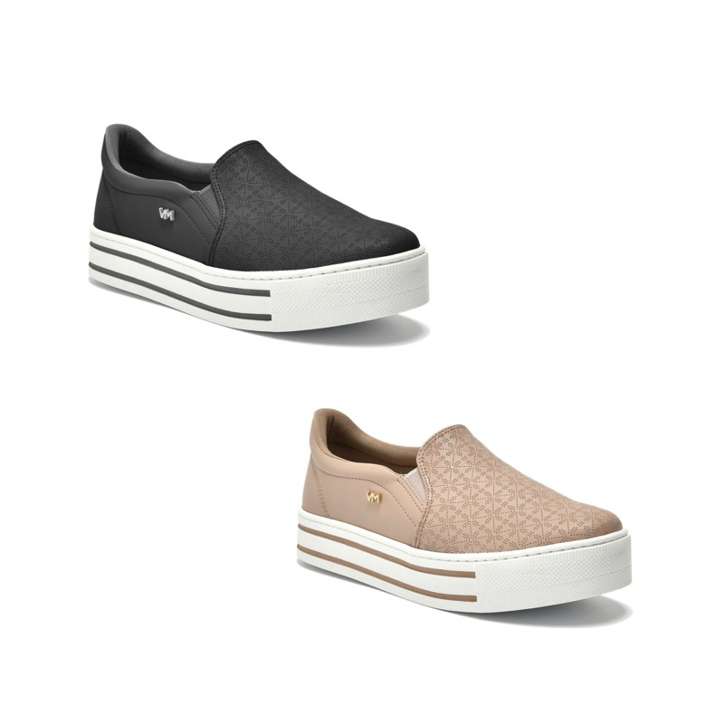 Tenis Feminino Via Marte Slip On Flatform em Oferta na Shopee