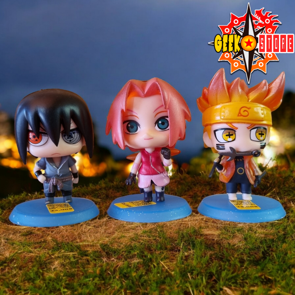 Action figure bonecos colecionáveis anime naruto shippuden sasuke sakura naruto