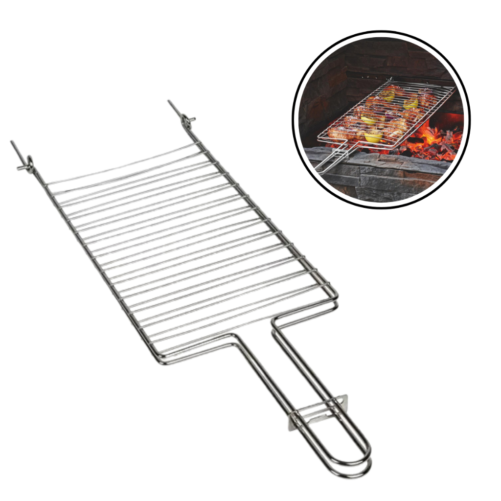 Grelha Parrilla 01 Para Churrasco Aço Com Suporte - Mor
