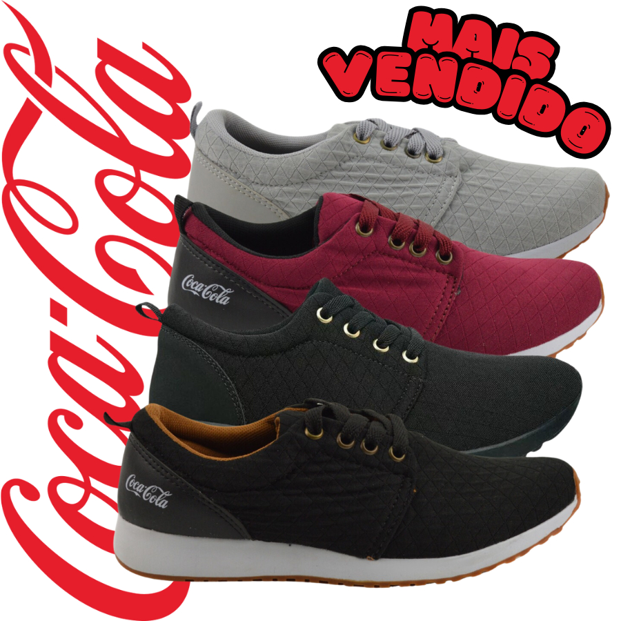 Tenis Feminino Coca Cola Macio Leve Confortável Envio Imediato Promoção